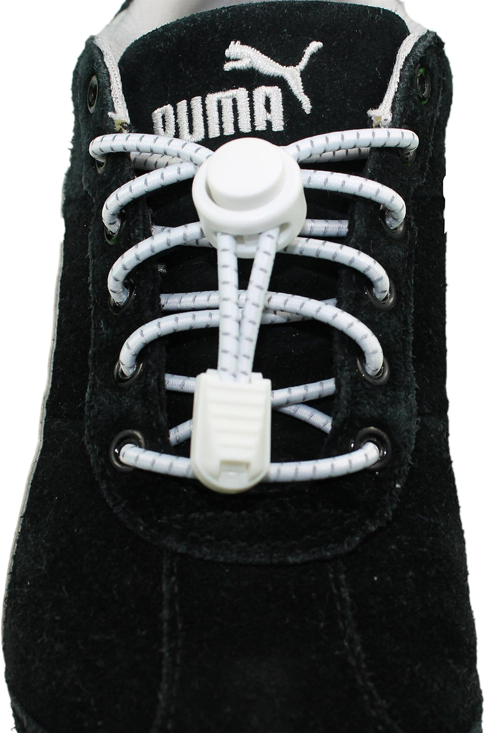 No Tie Shoelaces for Kids and Adults | No Tie Smart Laces | Stretch Shoe Strings | for Sneakers and Boots | Elastic Cord Shoe Laces | (White)