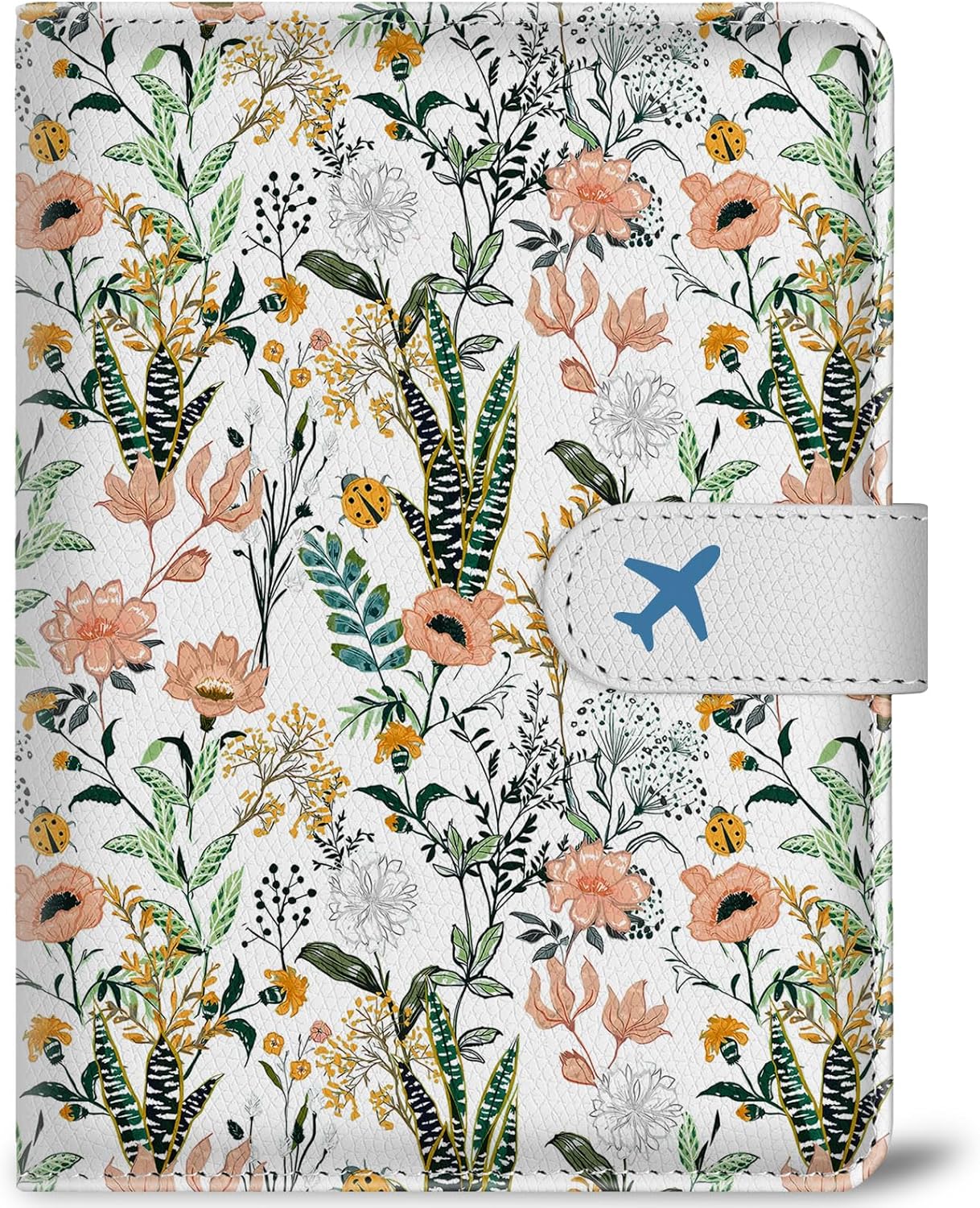 Passport Holder for Trave, RFID Blocking Leather Passport Cover, Combo with Credit Card Slot and Boarding Pass Slot Combo for Women Men