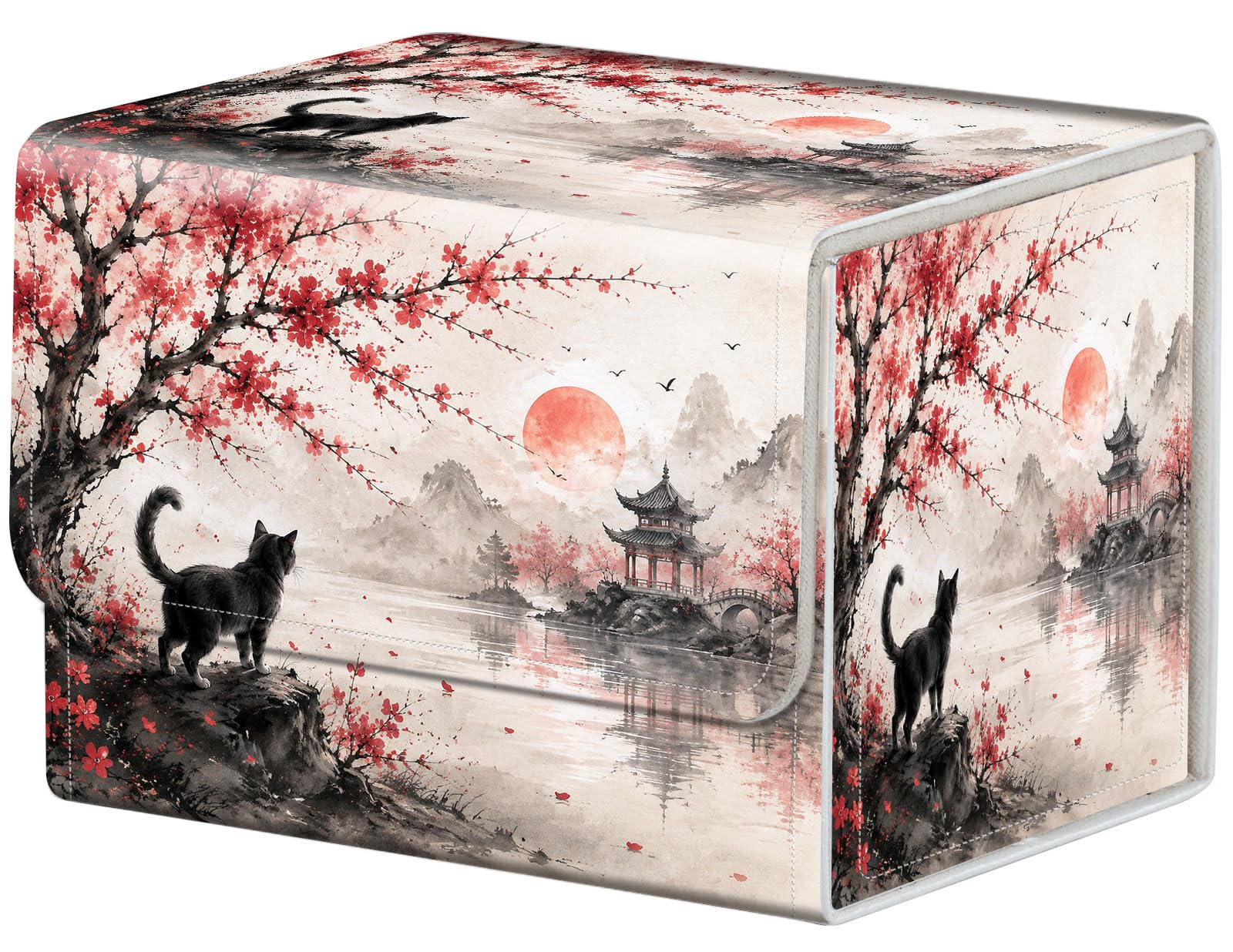 Qindaiwen Deck Box for MTG Commander, Fits 100+ Single Sleeved Cards — image 1