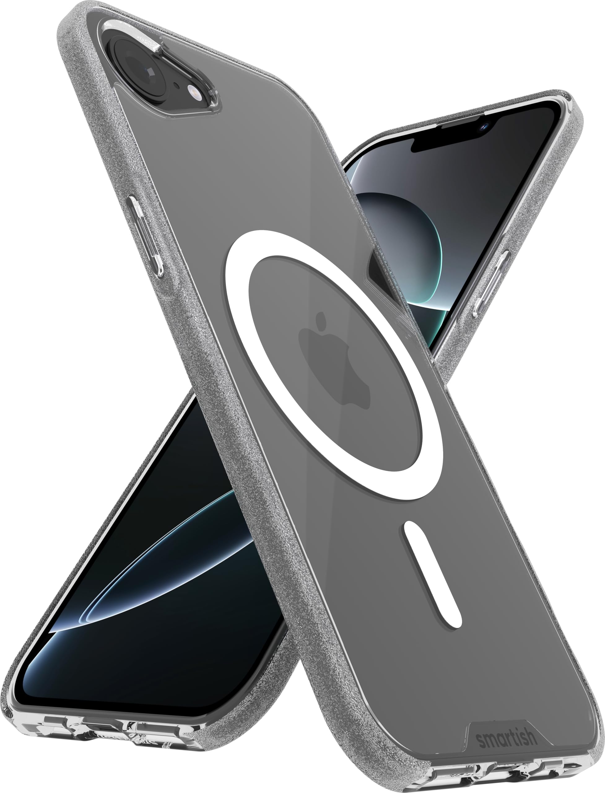 Smartish® iPhone 17e/16e MagSafe Clear Case - Gripmunk Magnetic Slim Case [Lightweight + Protective] Drop Tested Anti-Yellowing Thin Grip Clear Cover