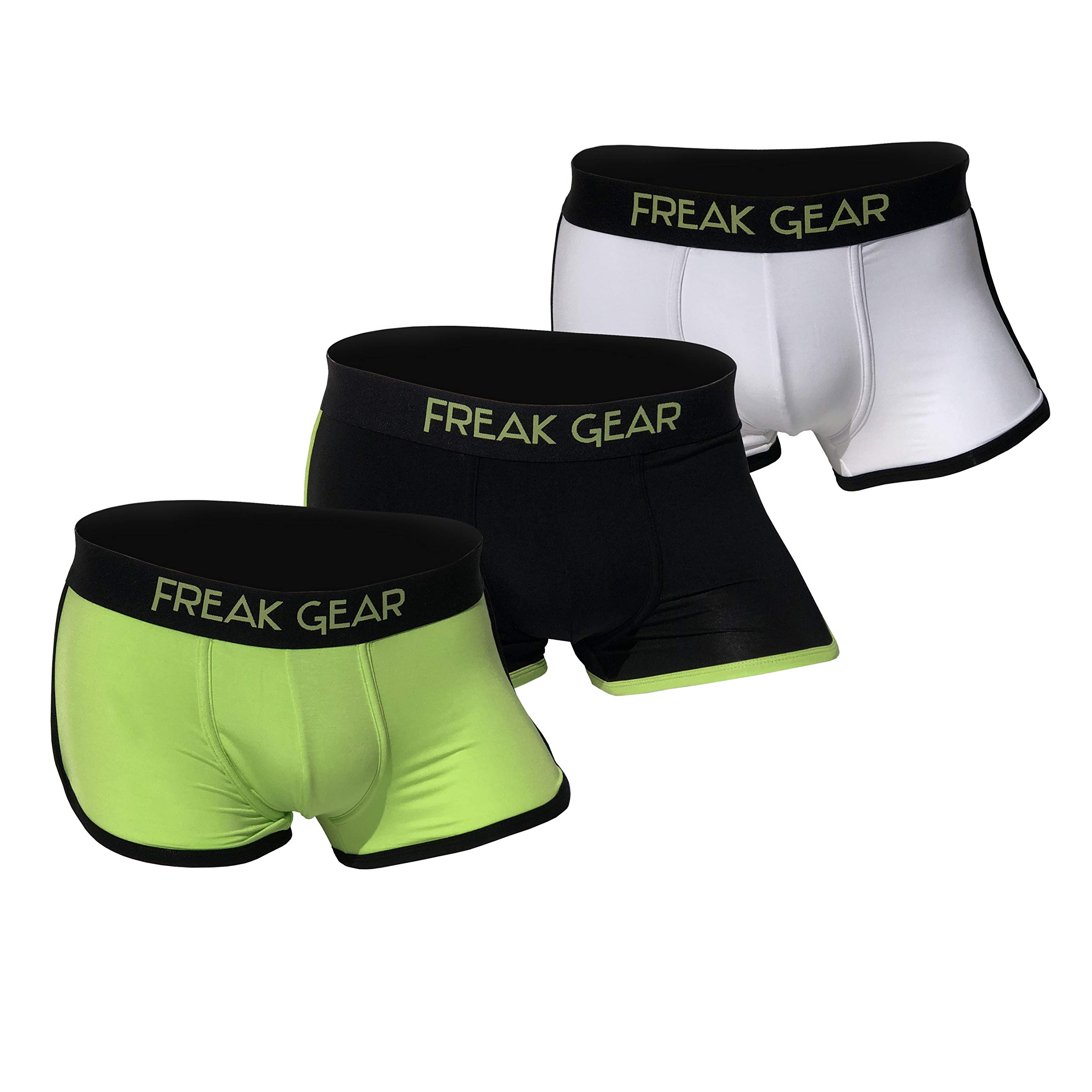 Freak Gear Men's Micro Modal Underwear With Trim Stretch | Assorted 3 Pack Combo Set Active wear Gym | Street Wear