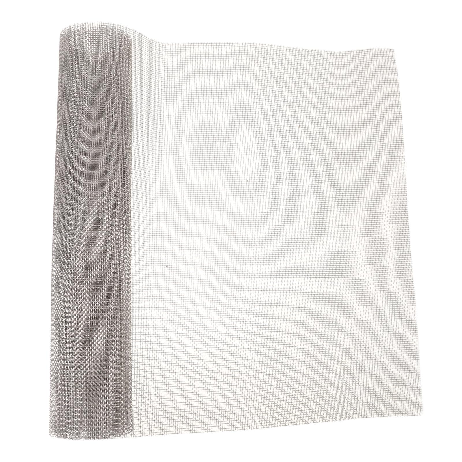TEHAUX Heavy Duty Stainless Steel Spark Guard Mesh 23.62x11.81 Inch 20 Mesh Replacement Screen for Wood Burning Fireplace Heat Resistance and Easy Installation for Hearth Safety