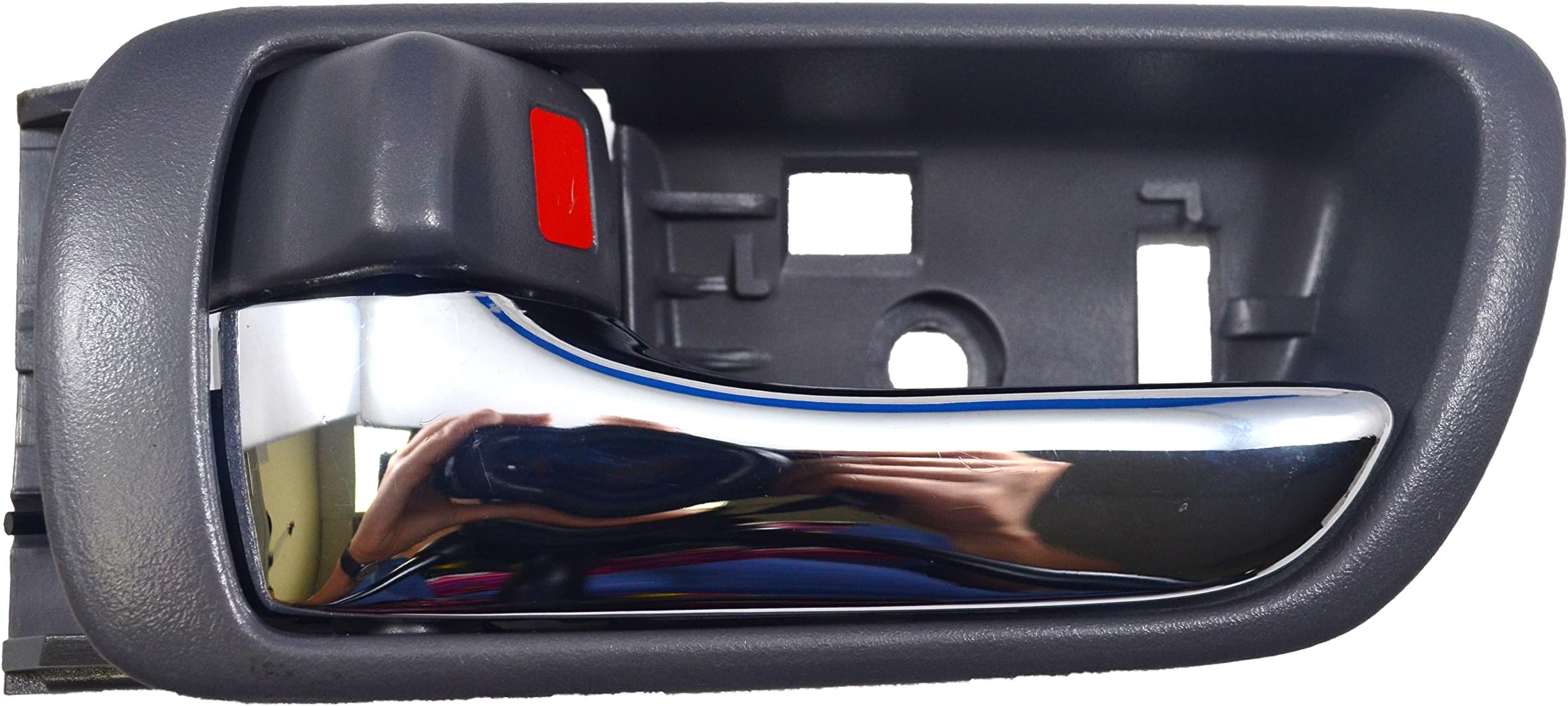 TO-2469MG-LH - Inside Interior Inner Door Handle, Gray Housing with Chrome Lever - Driver Side