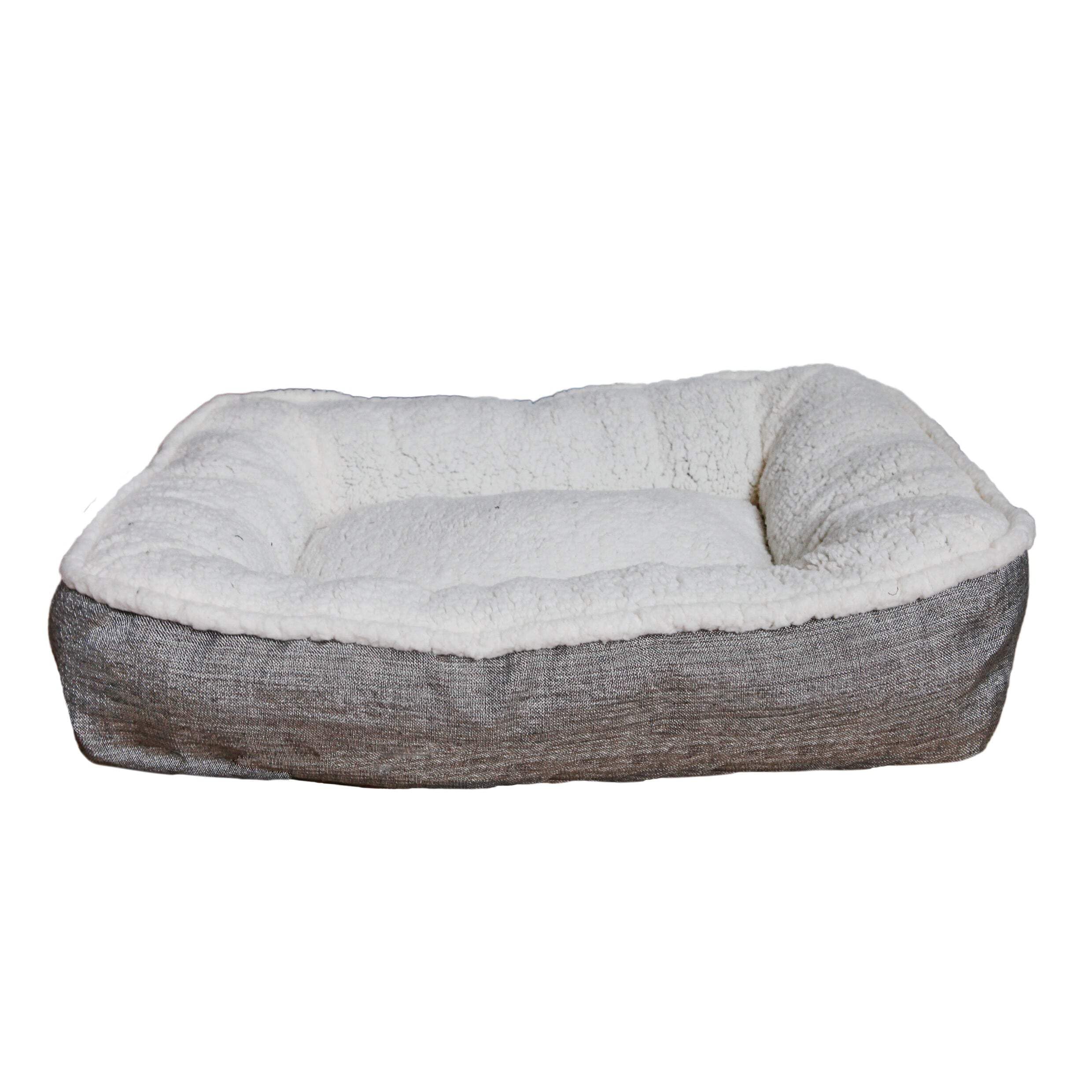 Rosewood 04387 Hundematratze aus Teddyplüsch/Tweedmaterial, Länge 66 cm