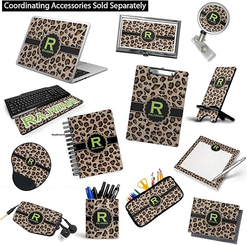 Miniatura 4 de Carpeta personalizada de 3 anillas con diseño de leopardo de granito - 2 pulgadas