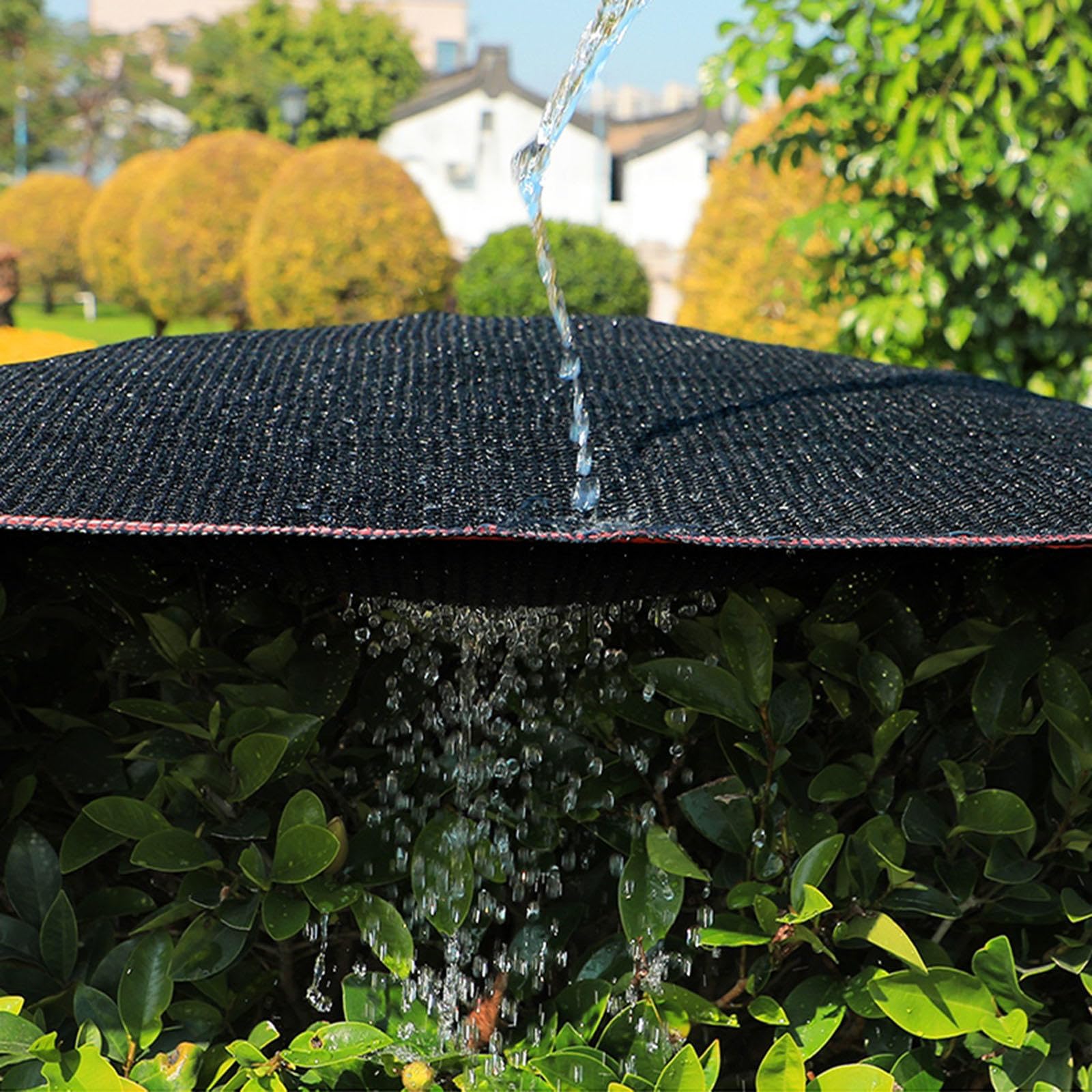 Red e negra de 3 x 4 m, 3 x 6 m, 3 x 9 m, para invernadero, 70 % de protección UV, fácil de instalar, con ojales, perfecta para cubrir el sol y las plantas
