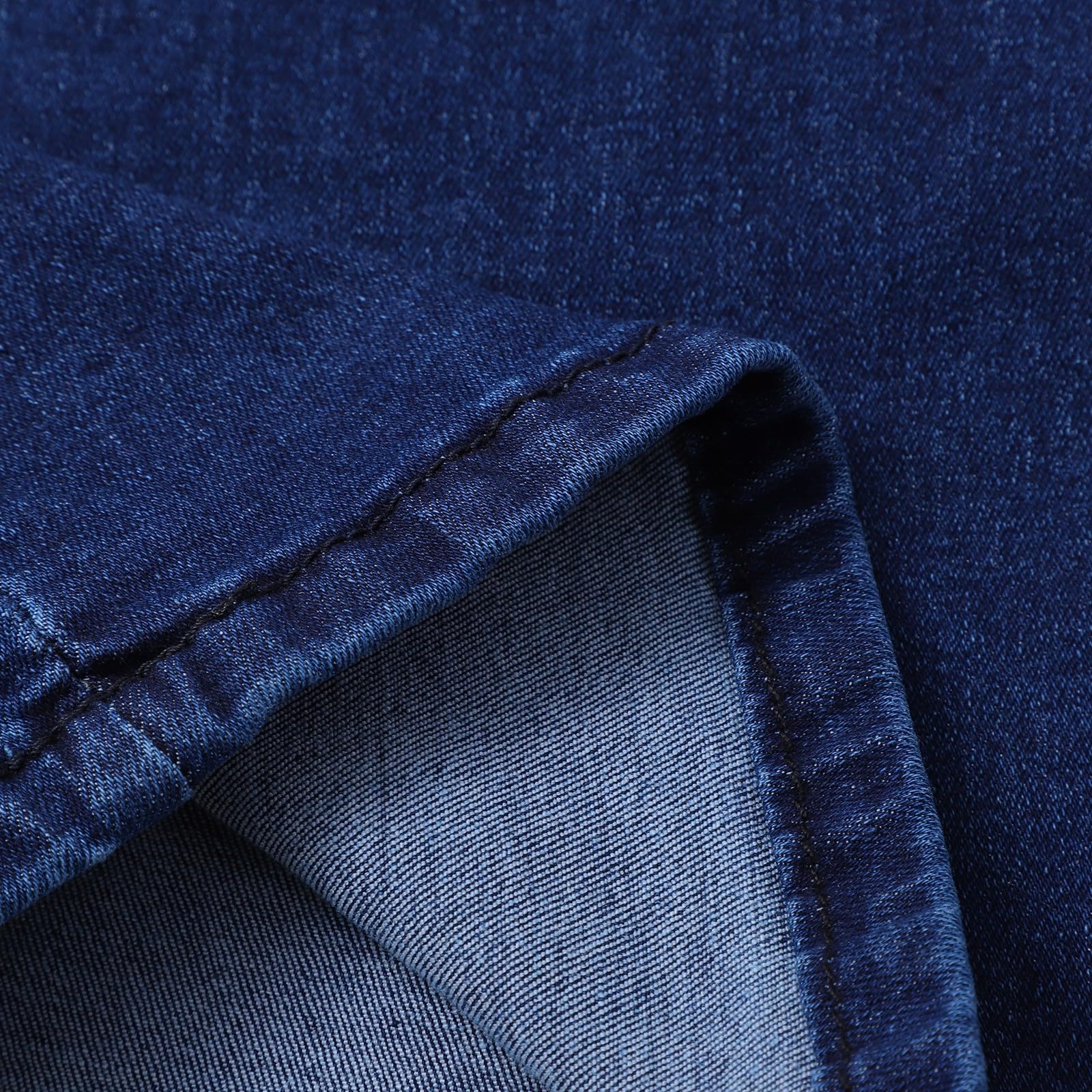 Generisch Pantaloni da jogging da donna, jeans che assomiglia a jeans, a vita alta, elasticizzati, da rivestire, larghi jeans con abbigliamento da donna