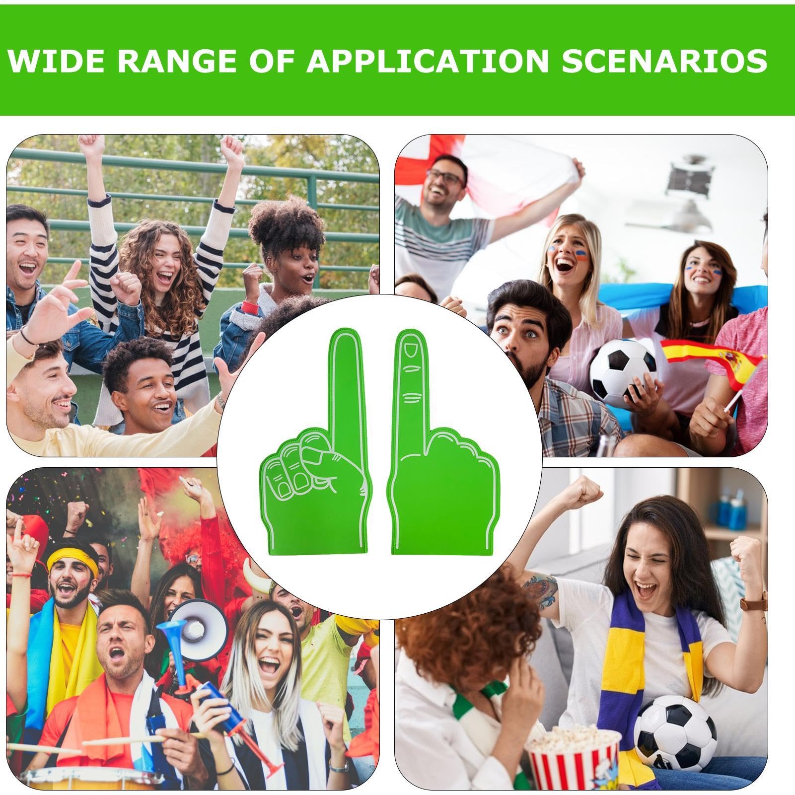 Foam Finger - Finger en mousse géante | Sports Foam Finger | 18 pouces Sports Fan Foam Finger, Cheerleading Foam Finger, Blank Foam Hand, Cheerleading Props for Sports Events Games School Business