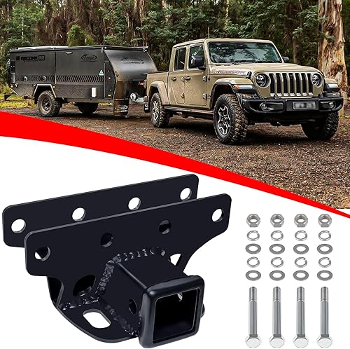 Enganche de remolque para remolque Jeep Gladiator Enganche receptor de 2 pulgadas para todos los Jeep Gladiator Gancho de remolque de acero