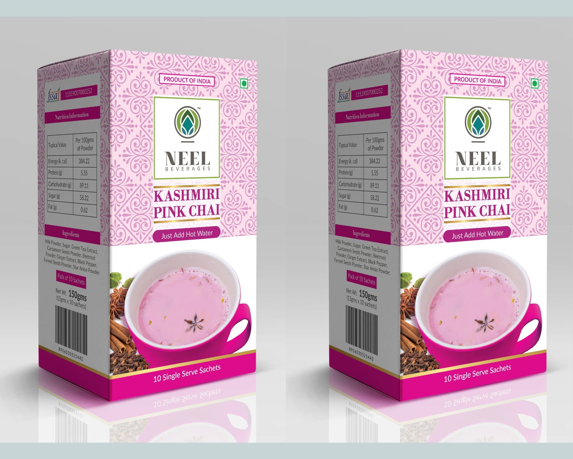 Neel Beverages Instant Kashmiri Pink Tea (Pack of 2) (B0BT7V7KRF) Amazon Price History, Amazon Price Tracker