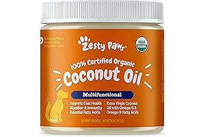 Zesty Paws Coconut Oil for Dogs: The Superfood Supplement for Digestive and Immune Support