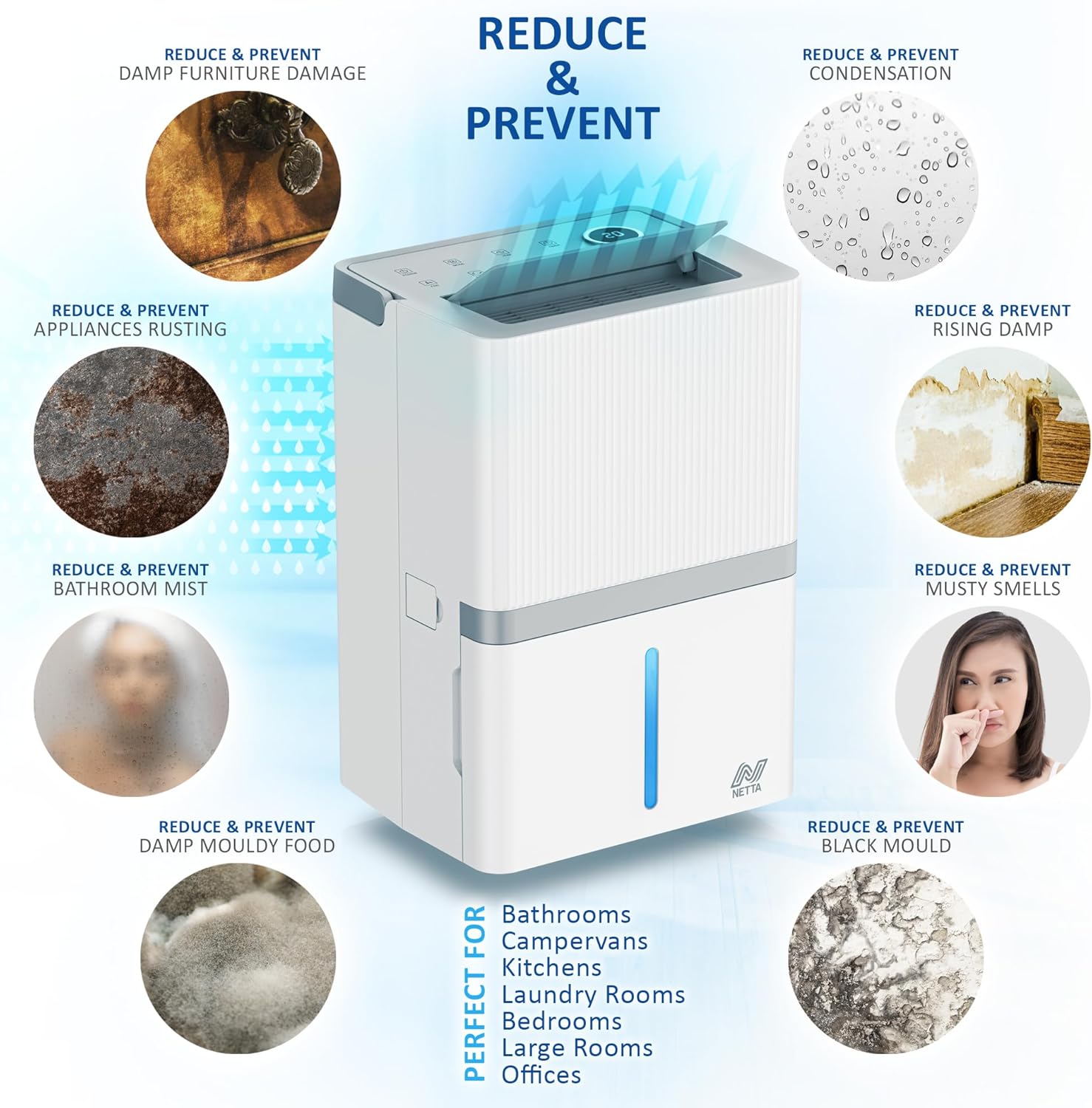 Dehumidifier preventing damp issues