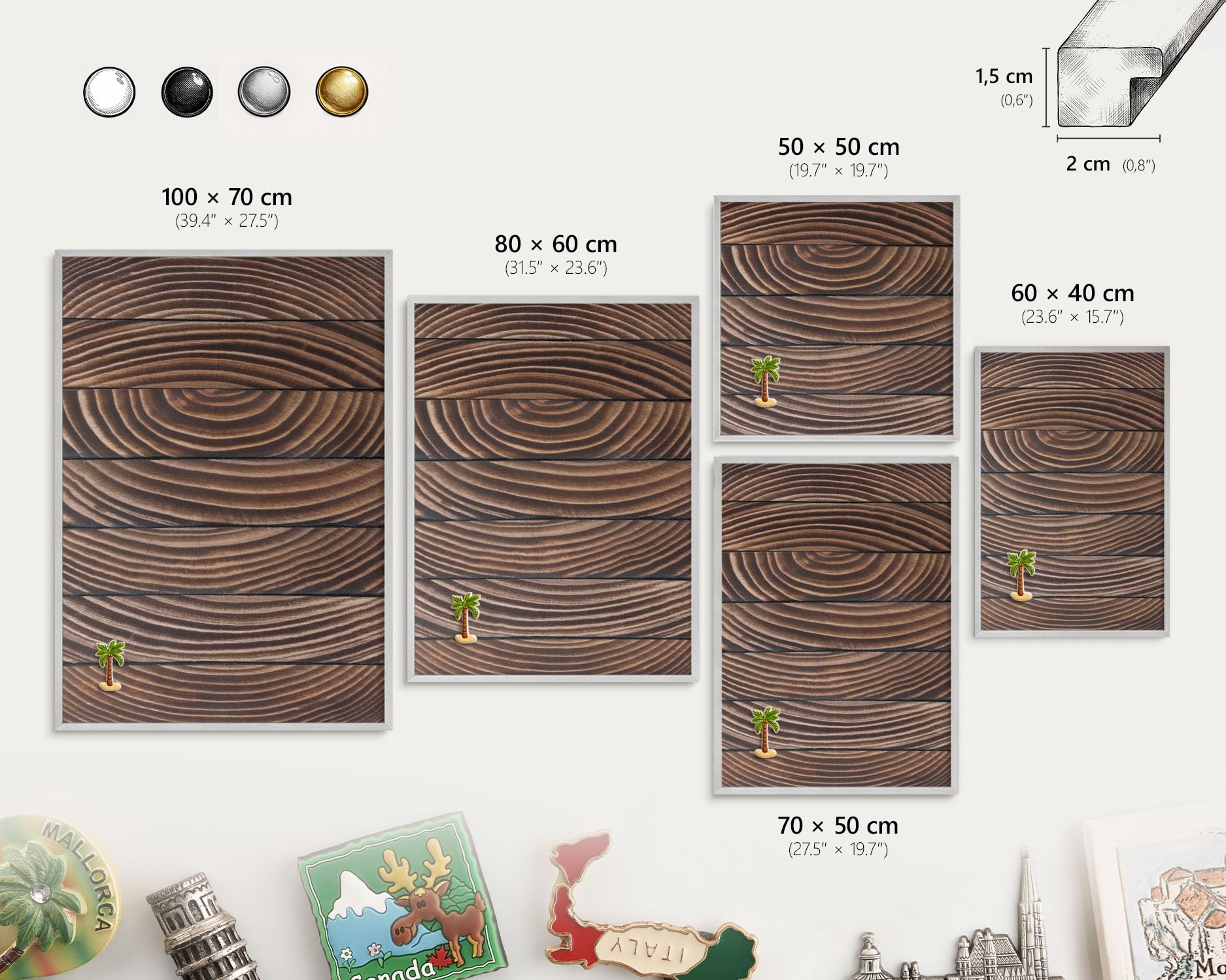 Panel Magnético 60x40 cm | Marco Plateado | Estructura De Madera | Montaje Fácil | Pizarra de Pared | Para Restaurante y Bar | Expositor para Menú, Ofertas del Día