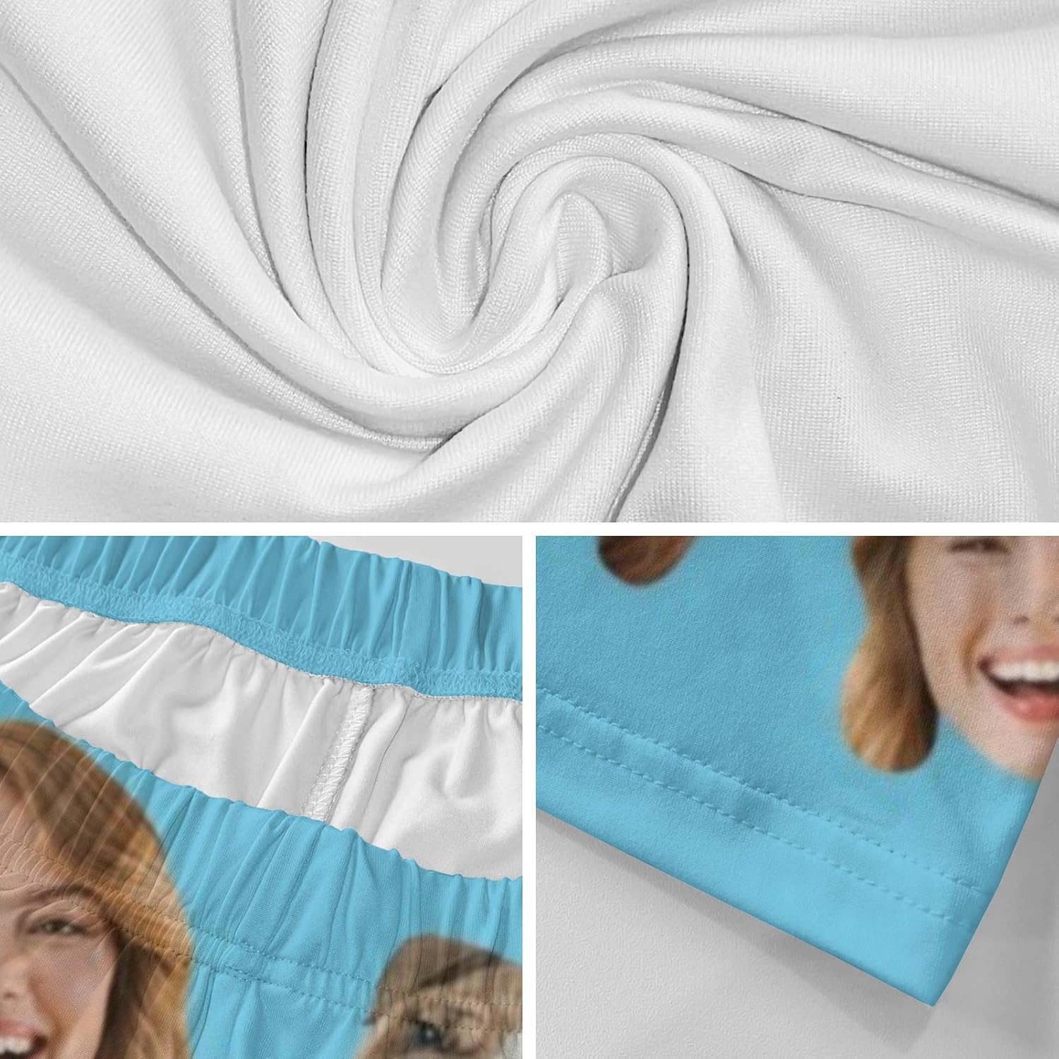 Custom Pajama Pants for Men & Women, Personalized Sleepwear with Photo Face Text, Funny Pj Bottoms for Christmas Gifts - Image 6