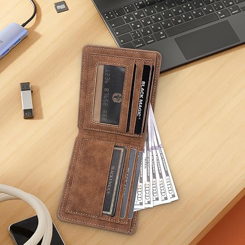 Miniatura 5 de THTCSQ Billetera de cuero de regalo para hombre con texto en inglés "To My Grandson" (To My Grandson)