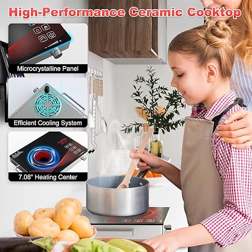 Miniatura 6 de quemadores eléctricos para cocina cocina cocina eléctrica 1 hornillas parrilla eléctrica para cocinar estufa eléctrica portátil estufa de un solo