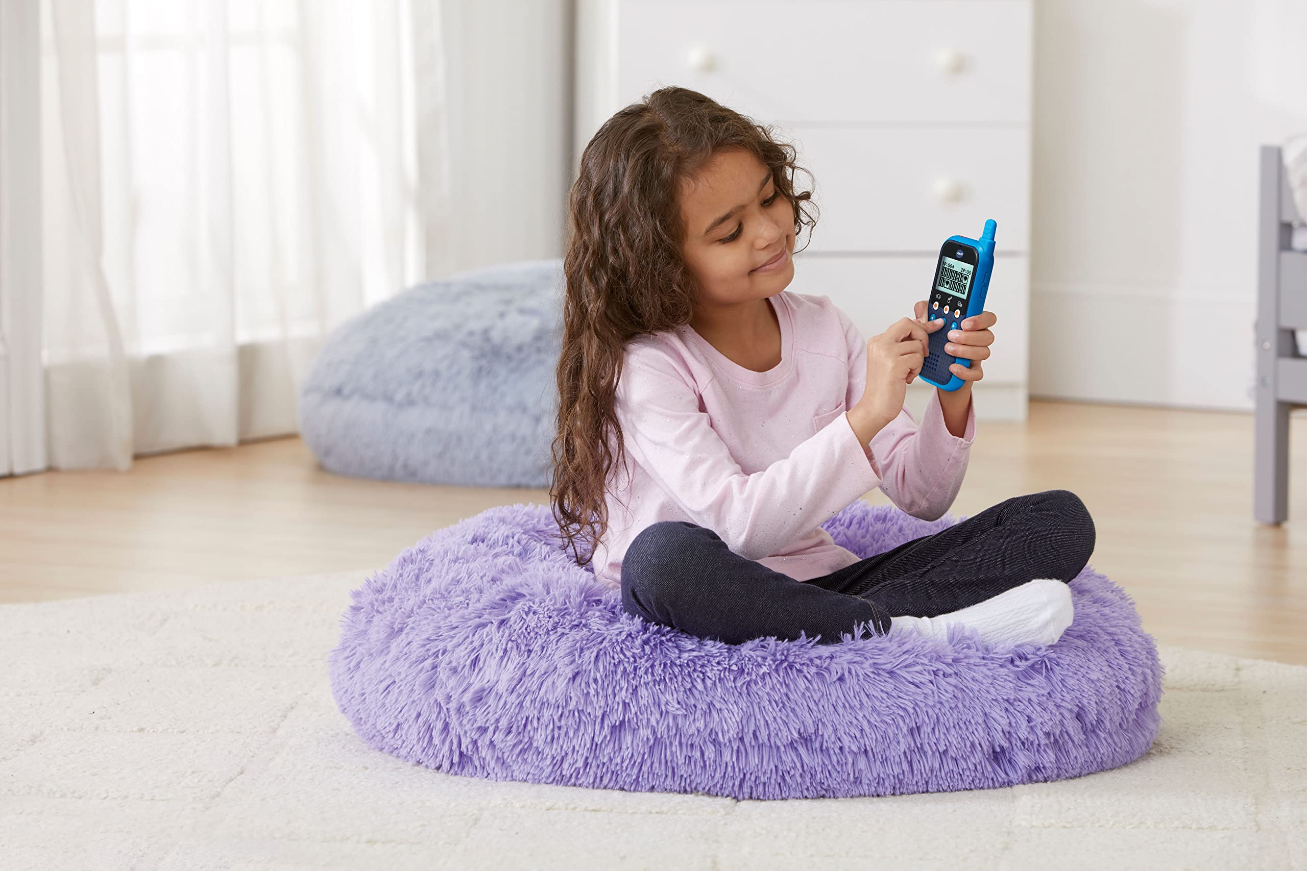 Vtech Kidi Talkie Talkie-Walkie Enfants avec écran et Jeux Jouet électronique éducatif Version FR