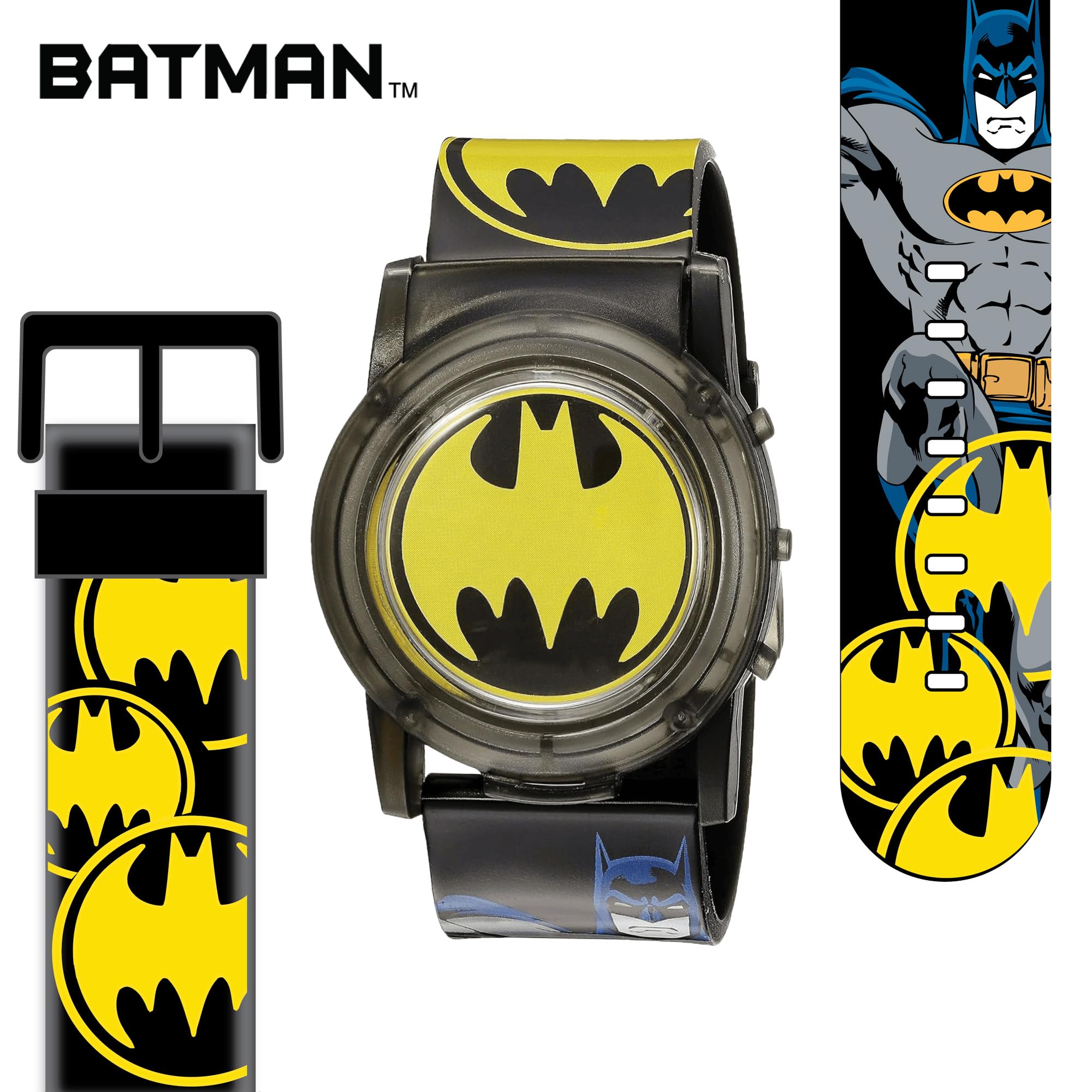 Accutime Reloj de cuarzo digital Batman para niños