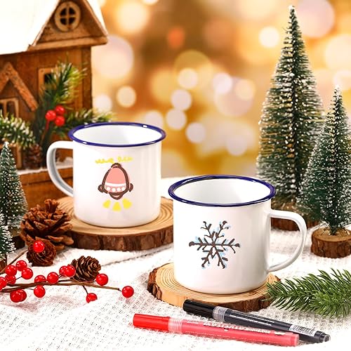 Miniatura 5 de Juego de tazas pintadas de 16 piezas de graduación, tazas de café personalizadas, puedes decorar café, kit de decoración de graduación, tu propia