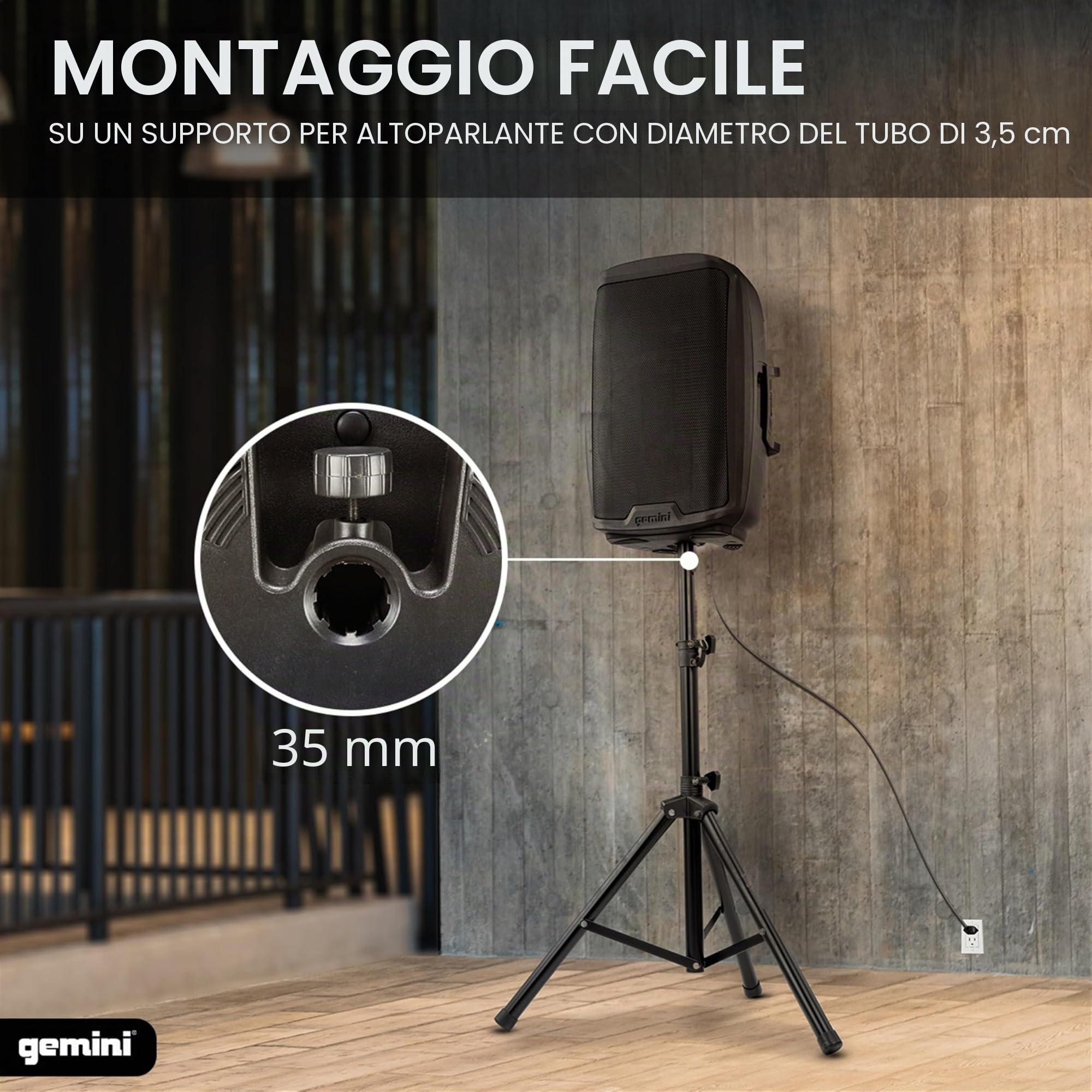 Gemini Sound AS-2115P: Altoparlante attivo da 15” da 2000 Watt