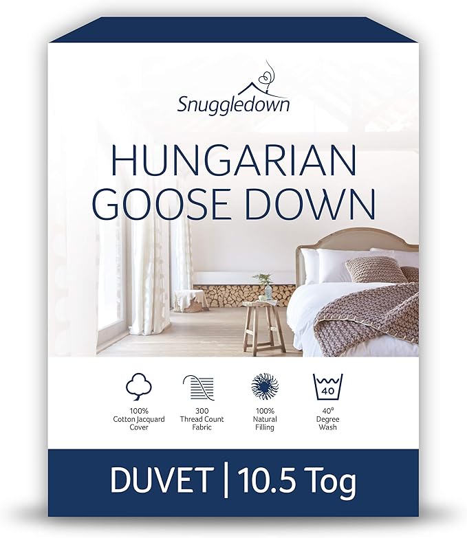 Snuggledown Hungarian goose down super king duvet 10.5 tog