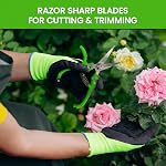 Garden GURU Ergonomic Garden Snips Clippers – Professional Hand Pruner Pruning Shear with Comfort Grip Handles for Gardening Trimming and Yard Work – High Carbon Steel