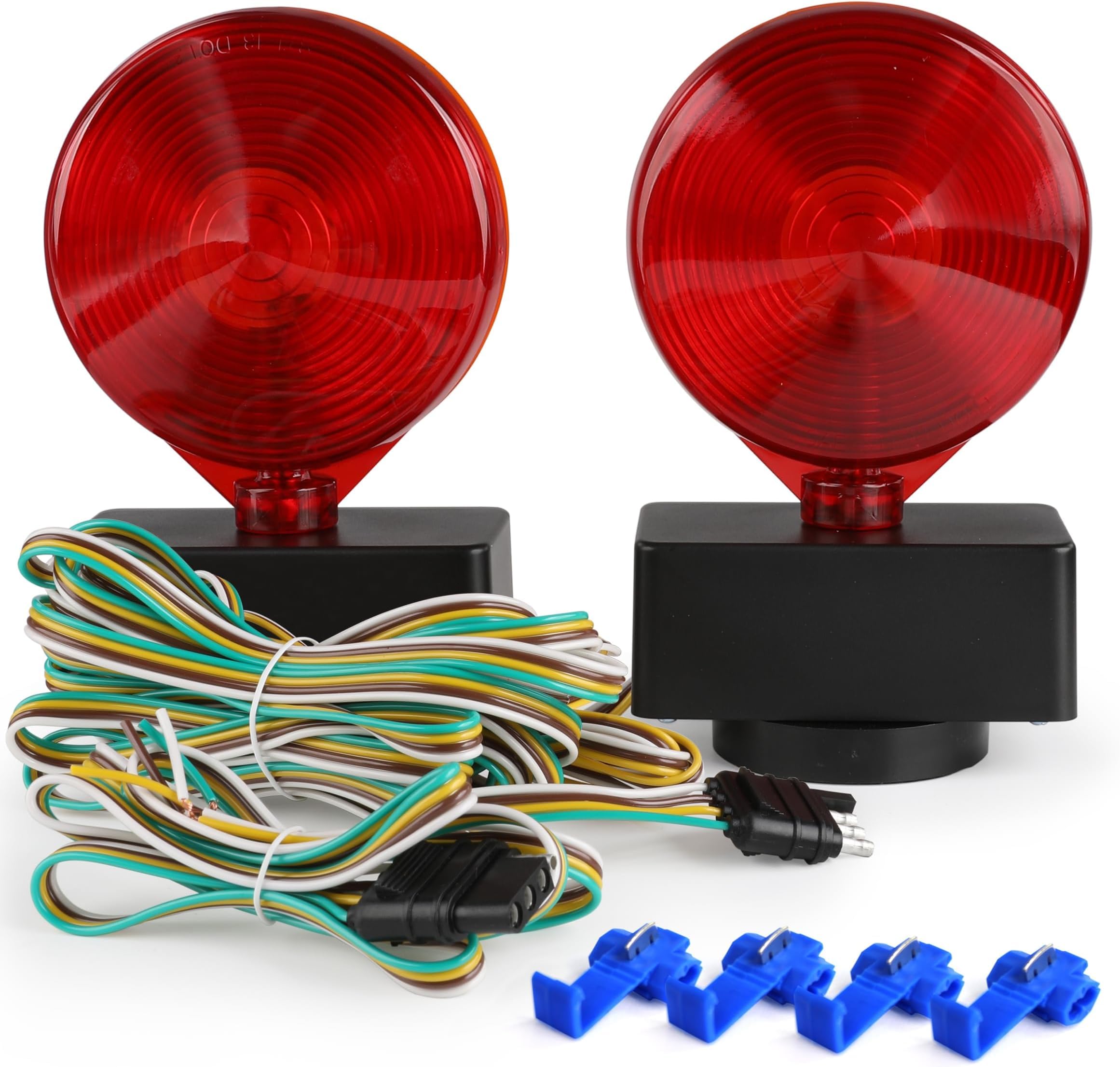 MAXXHAUL 80778 Magnetic Towing Light Kit (Dual Sided for RV, Boat, Trailer and More DOT Approved) (Pack of 12)