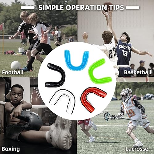 Miniatura 7 de AITUSI Protector bucal para niños y jóvenes, para deportes, para fútbol, boxeo, artes marciales mixtas, lacrosse, baloncesto, taekwondo, karate,