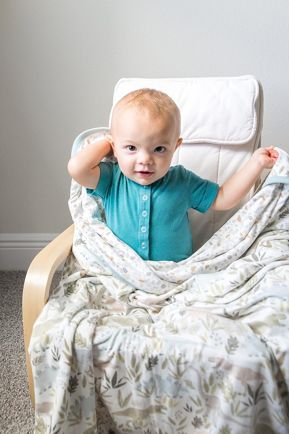Copper Pearl Rex Three-Layer Quilt: Soft, Breathable Baby Quilts - Cozy Toddler Blanket | 46x46 Premium Polyester/Rayon