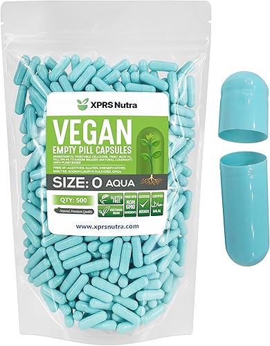 Miniatura 8 de XPRS Nutra Cápsulas vacías de tamaño 0  100 cápsulas veganas vacías  Cápsulas de píldoras vacías vegetarianas  Relleno de cápsulas vegetales DIY