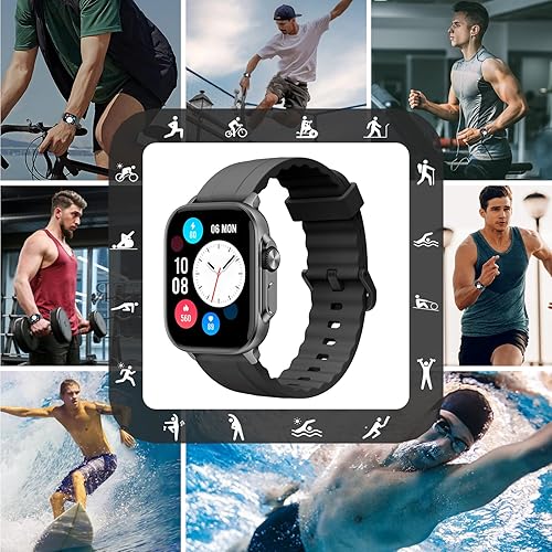 Miniatura 3 de MEDEWE Reloj inteligente deportivo para hombre de 2.01 pulgadas, pantalla súper grande para recibir llamadas, con rastreador de actividad, monitor