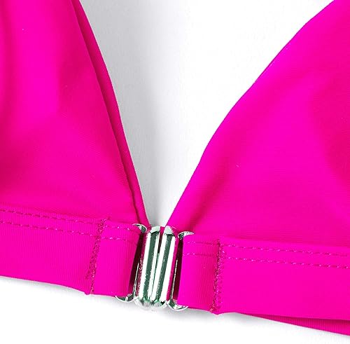 Miniatura 5 de SUUKSESS Conjunto de bikini de cintura alta para mujer, traje de baño de dos piezas con triángulo sexy