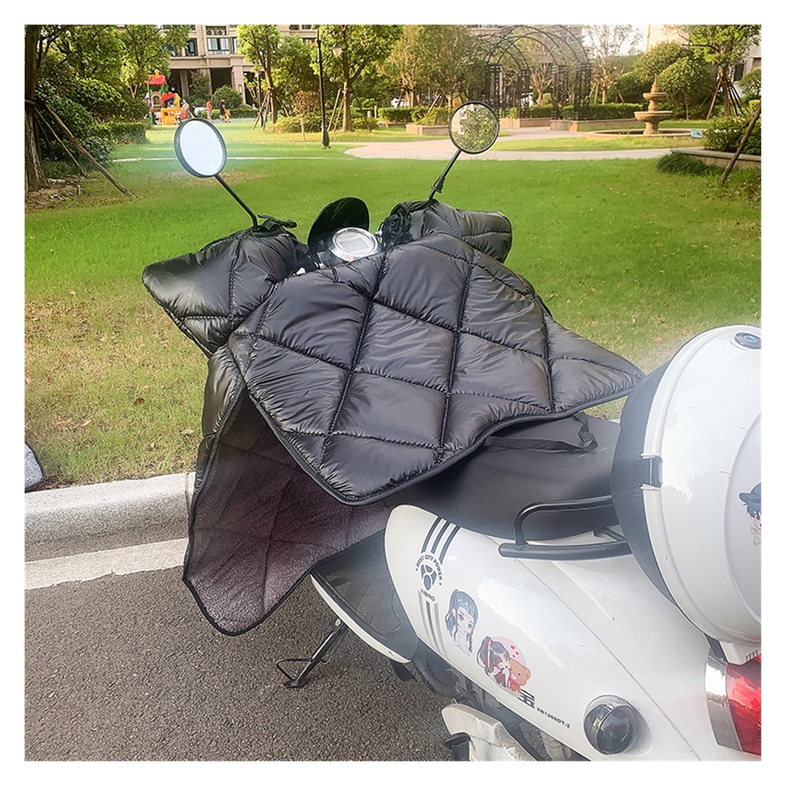 Générique Tablier Scooter, Couvre Jambe Scooter Wind Winter Batterie de Voitures Moto Hiver Universal Coupe-Vent est Chaud et Plus épaississement Velours(5)