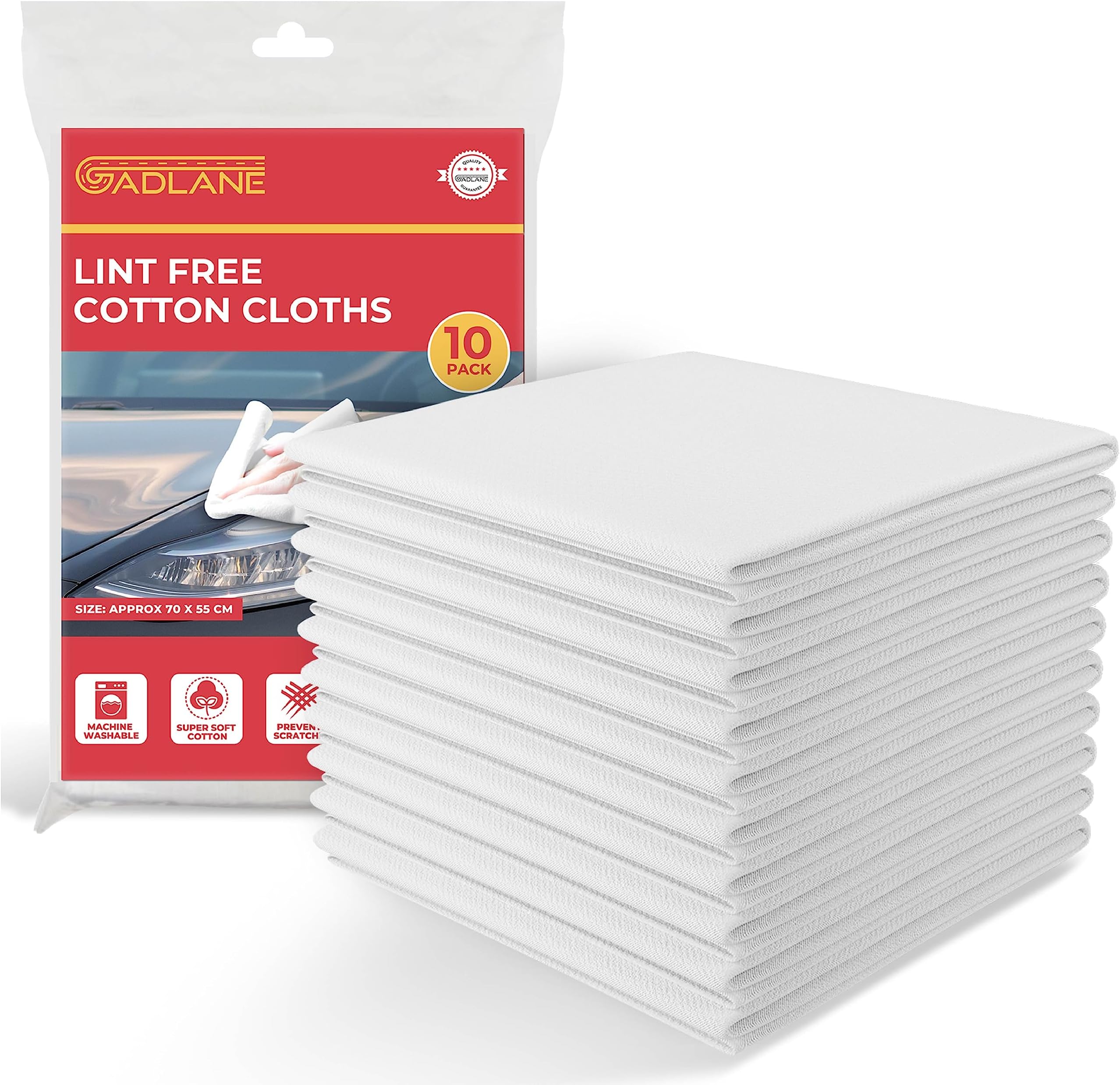 Rustins Lint Free Cloths Pack 3 Amazon.co.uk Home & Kitchen