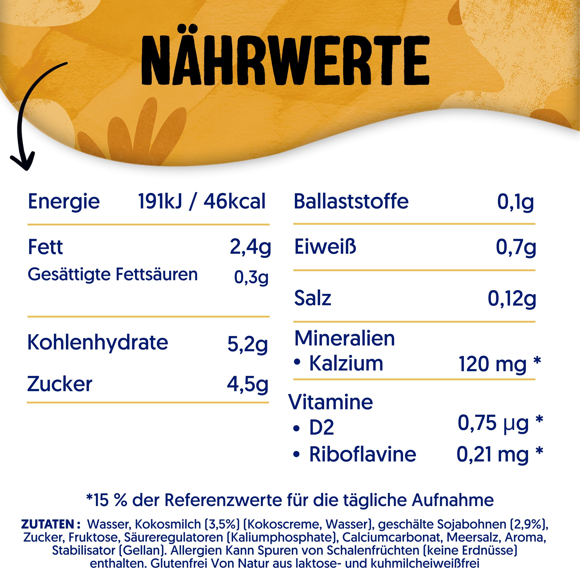 Alpro Barista Vanille – Zum Aufschäumen – Von Natur aus laktosefrei – Reich an Ballaststoffen, Calcium und Vitaminen – 8 x 750 ml – Haltbar