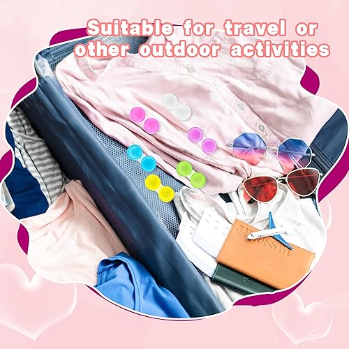 Miniatura 6 de 180 fundas para lentes de contacto transparentes, caja de soporte para lentes de contacto coloridas, lindas fundas de contacto a granel para ojos