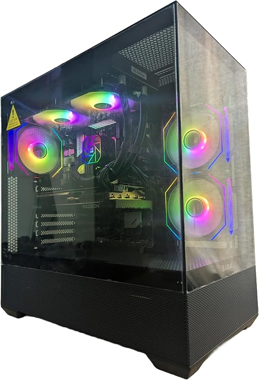 Centaurus Berserk GX2 Gaming PC, Intel Core Ultra 7 265K 20-Core, GeForce RTX 5060 Ti 16GB, 32GB DDR5 6000MHz RAM, 1TB NVMe SSD, Windows 11 PRO. WiFi. Desktop Computer, Video Audio Editing (Black)