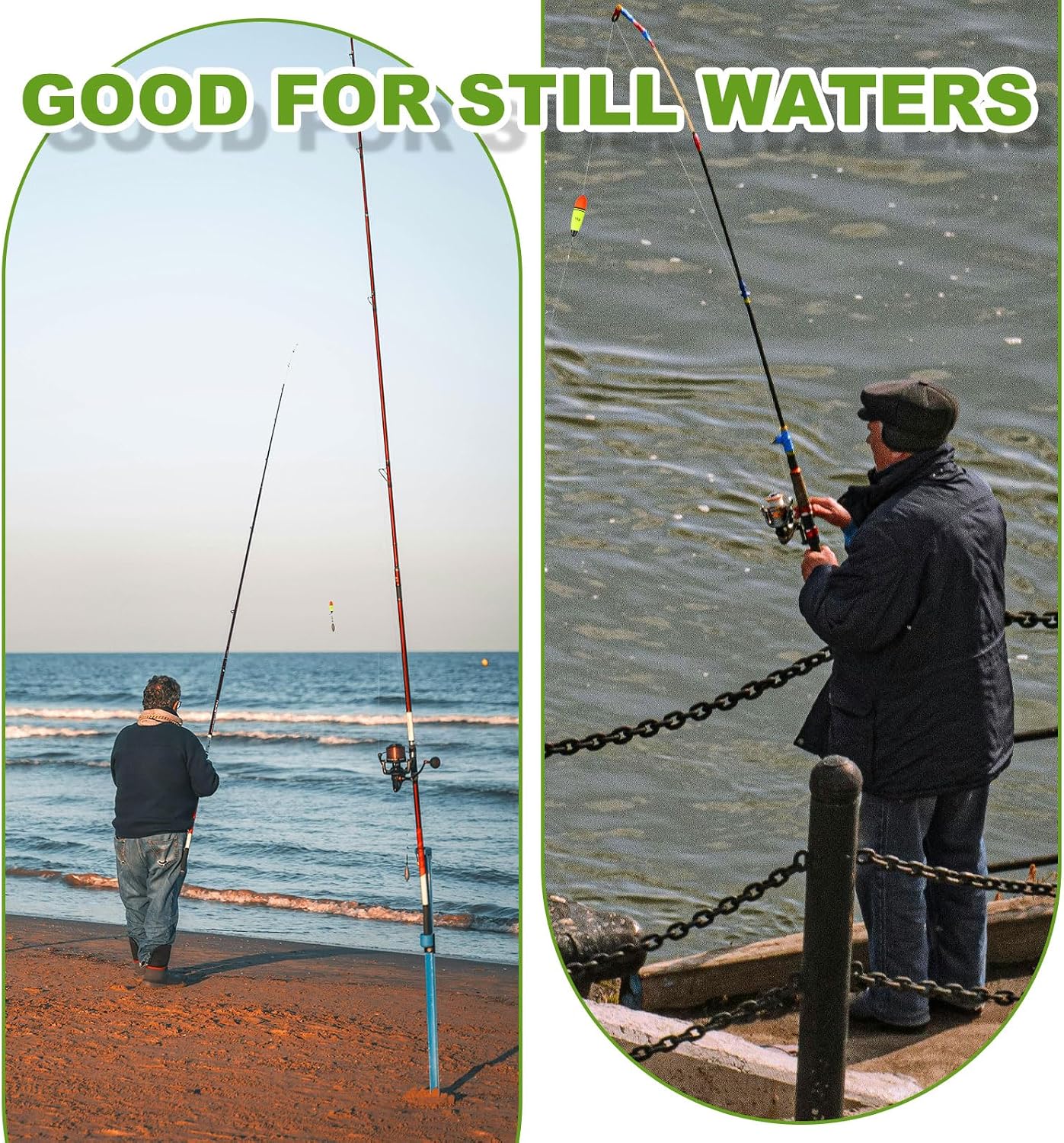 Fishing Slip Bobbers, EVA Foam Bobbers Slip Floats with Fish Beads, Floatage Fit for Perch Carp Bass Fishing Corks Saltwater Freshwater