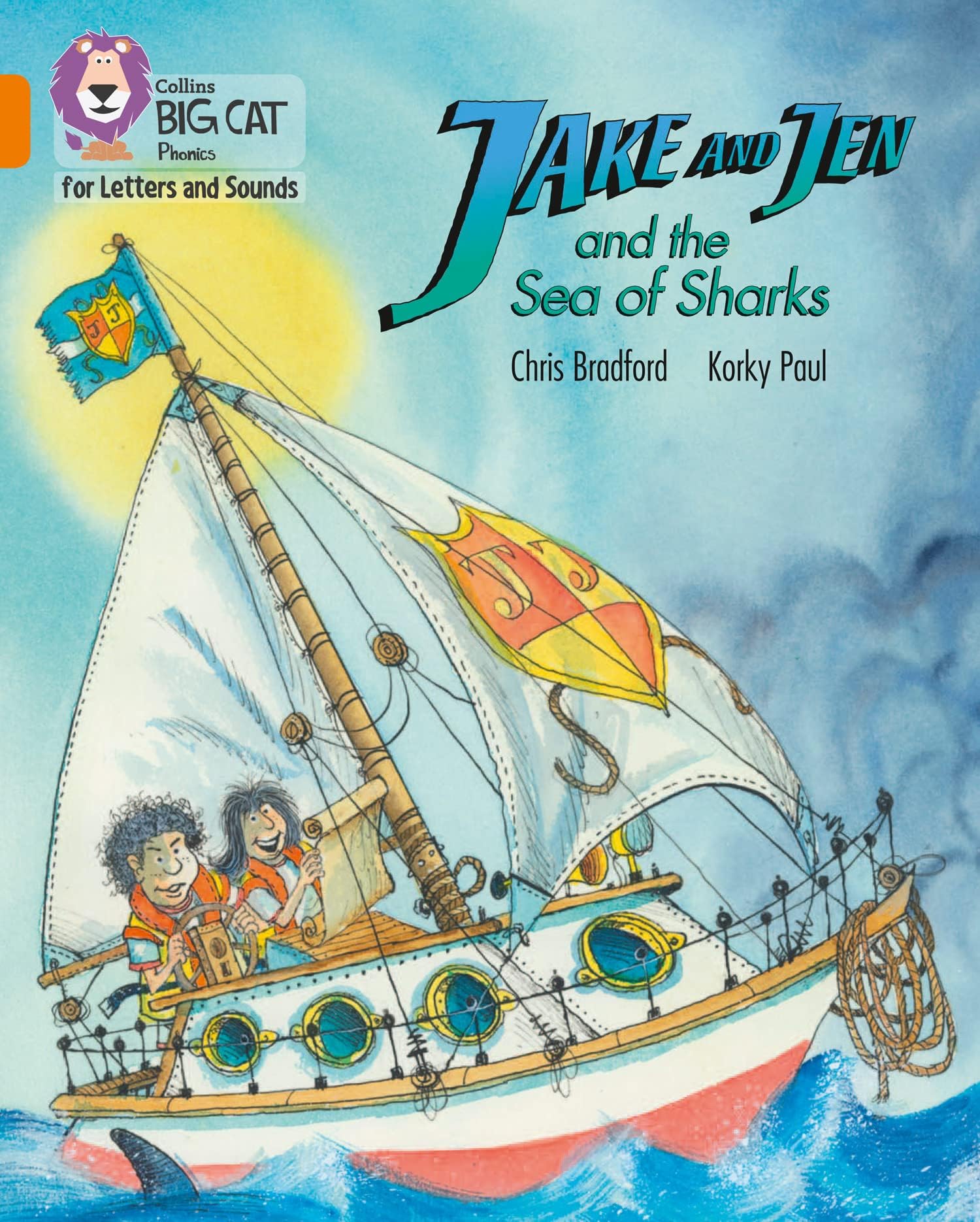 Collins Jake and Jen and the Sea of Sharks: Band 06/Orange