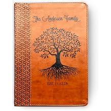 STARKENBURG COMPANY Personalized KJV Family Tree Study Bible, Custom Engraved Bible, Wedding Gifts, Christian Gifts