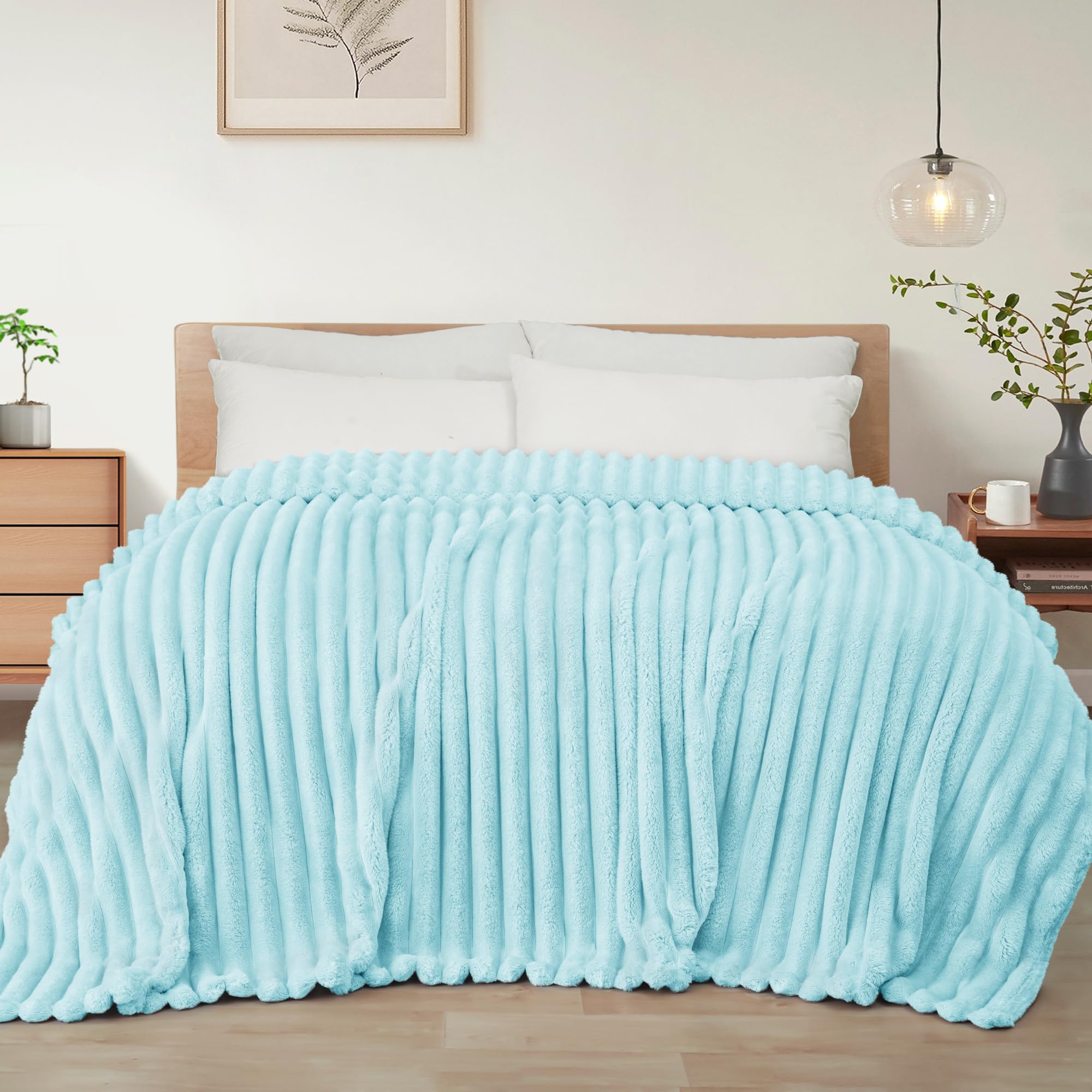Exclusivo Mezcla Kuscheldecke Flauschig Fleecedecke Flanell Decke, Leichte und Warme Wohndecke Tagesdecke für Ganzjahreszeit