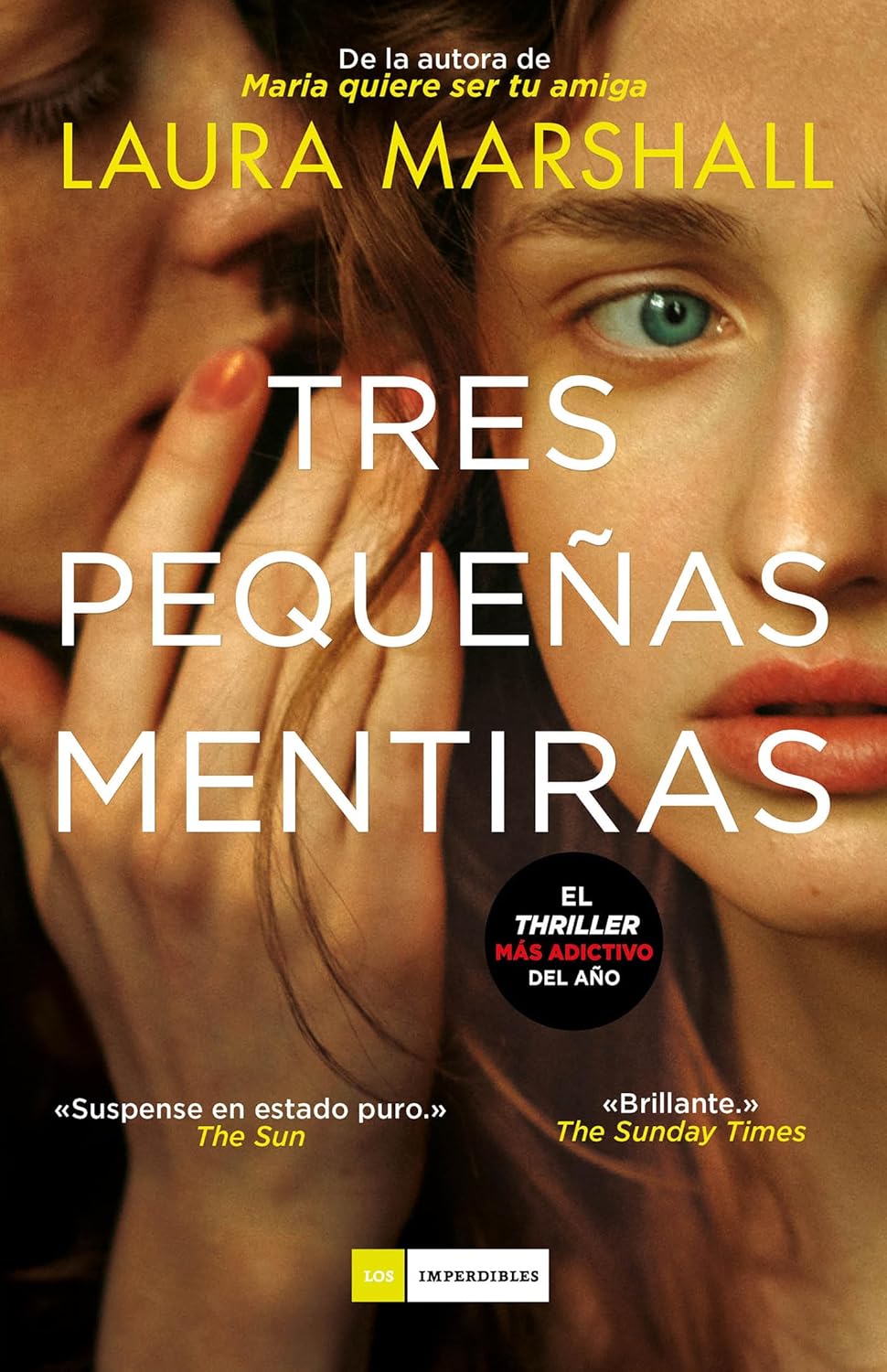 Portada del libro de suspense Tres pequeñas mentiras, de Laura Marshall