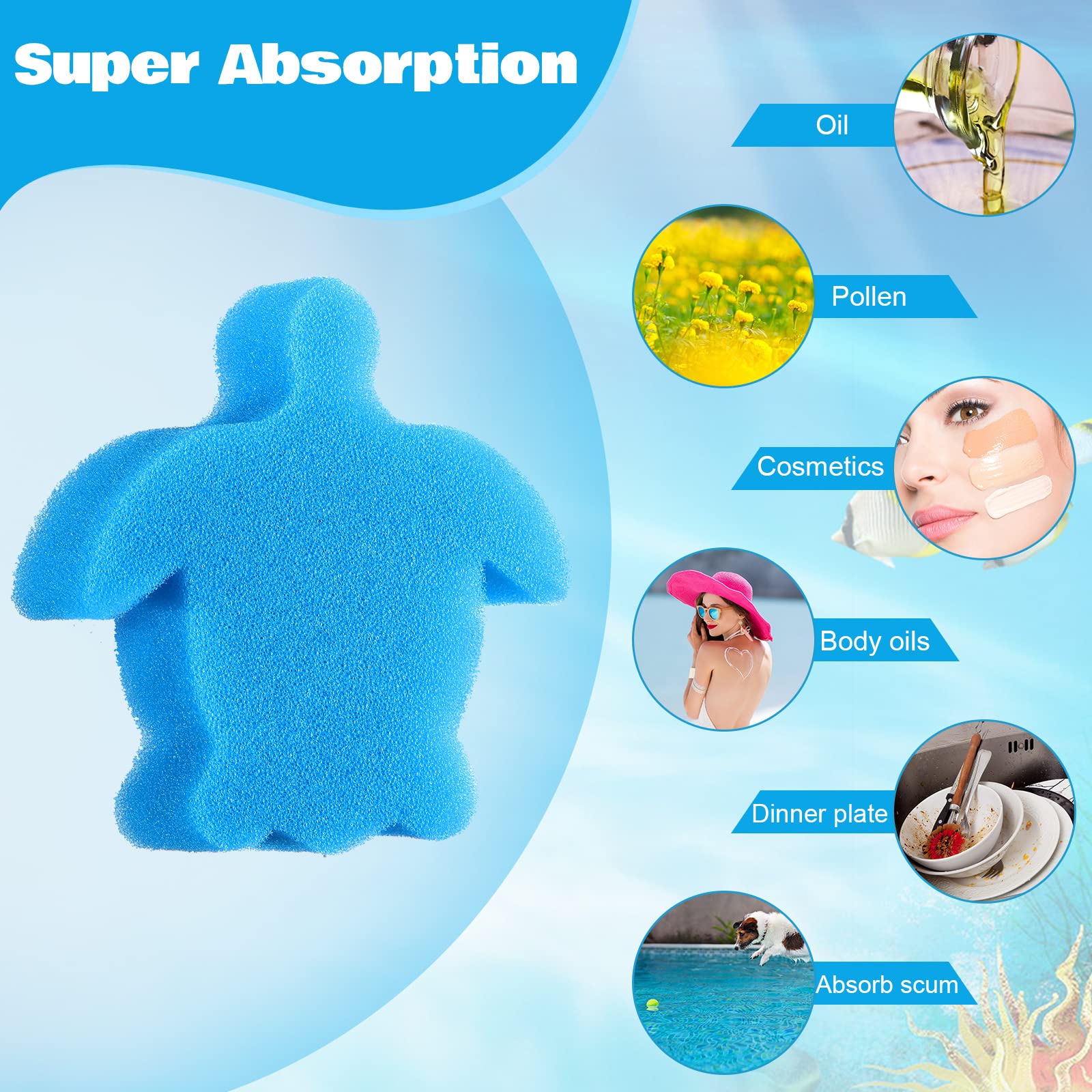 2 Pack Scumbug (tm) Oil-Absorbing Sponge Devours Scum, Slime & Grime From Pools & Spas | Walmart