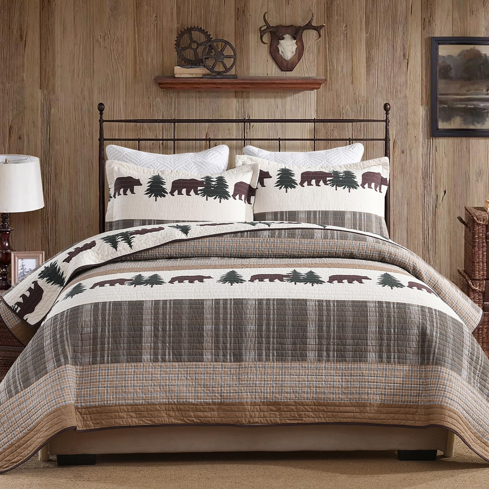 Juego De Edredones De Tamaño Queen Color Verde Esmeralda | Envío Gratis