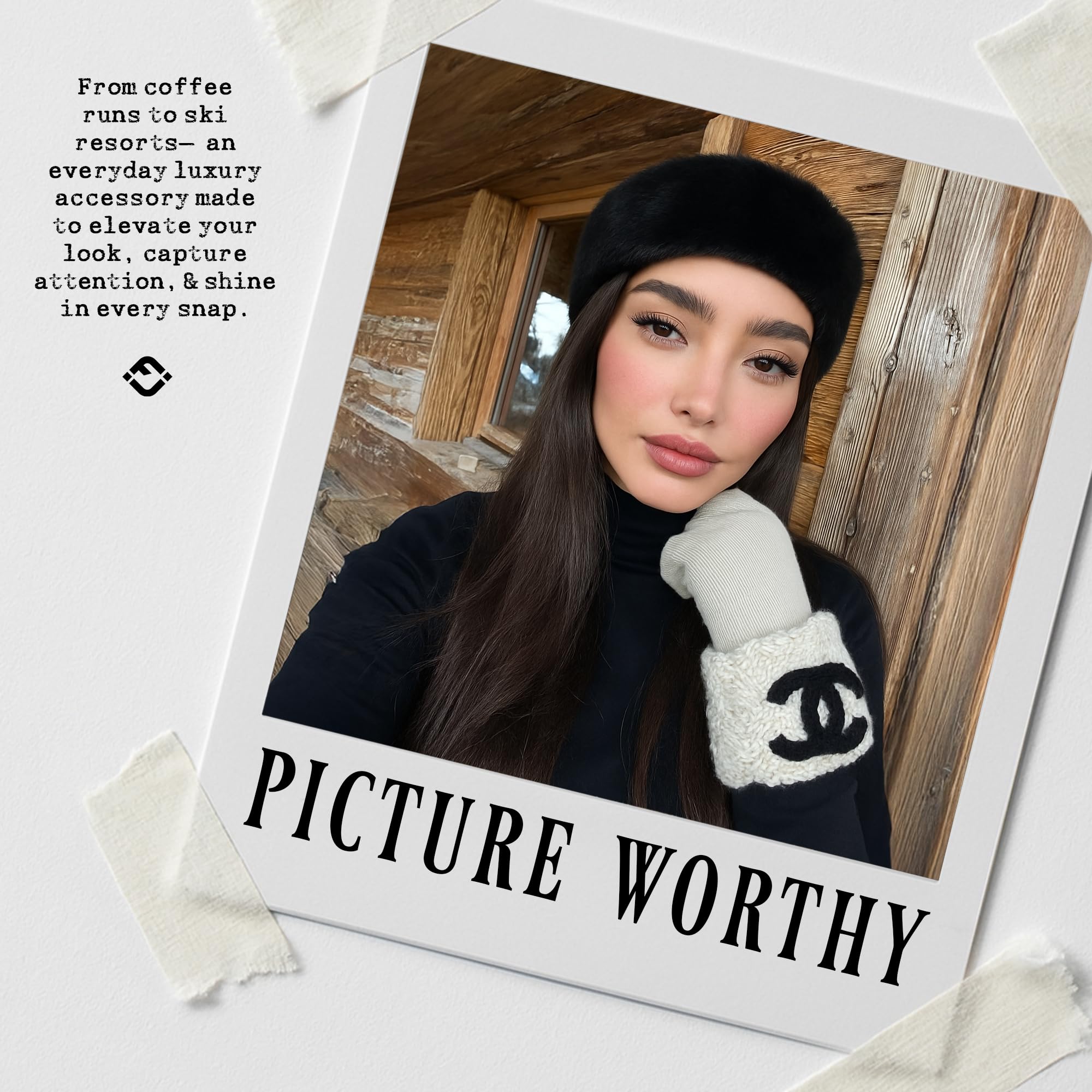 Funky Junque Fuzzy Headbands for Women – Fluffy Faux Fur Ear  display picture 2