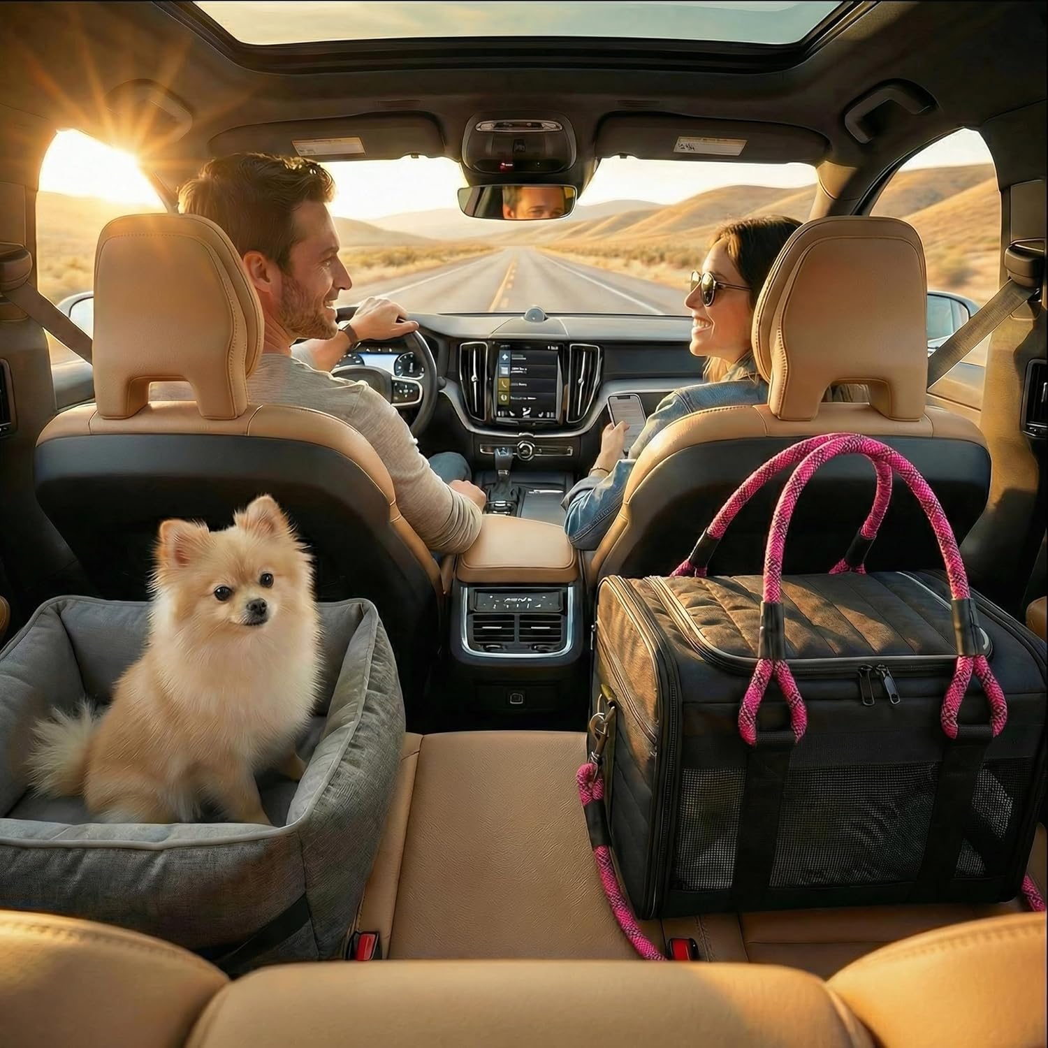 Soft-Sided Dog & Pet Carrier | for Car Rides, Trains, Errands & Daily Outings | Fits Pets Up to 15 lbs | 18" L x 11.5" H | Yorkies, Chihuahuas, Toy Poodles, Maltese & More