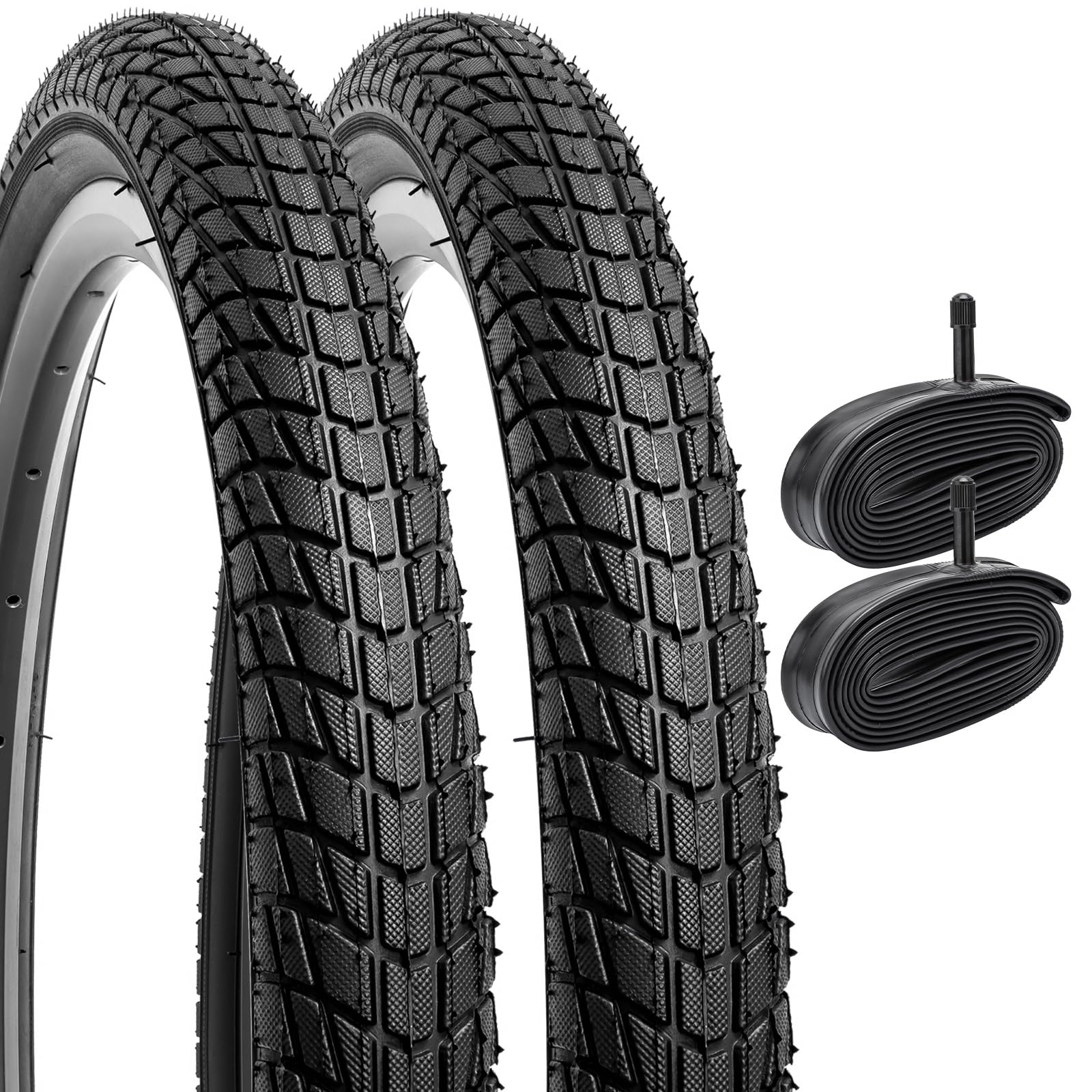 2本 20×1.75 HE 英式 20インチ 自転車チューブ HE 20×1.75 74型(タイヤチューブセット) IRC セット内容タイヤ2