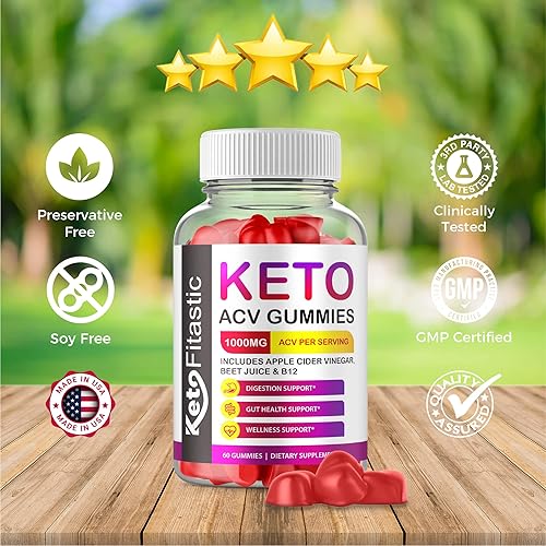 Miniatura 5 de Gomitas Keto Fitastic 2 unidades  Fórmula oficial vegana sin OMG gomitas Keto Fitastic ACV con vinagre de sidra de manzana gomitas Fitastic Keto ACV