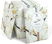 Vista 1 de Bolsitas perfumadas con aroma a vainilla - Paquete de 12, Bolsas de fragancia duradera para el hogar, Bolsitas grandes de aroma fresco, Bolsitas