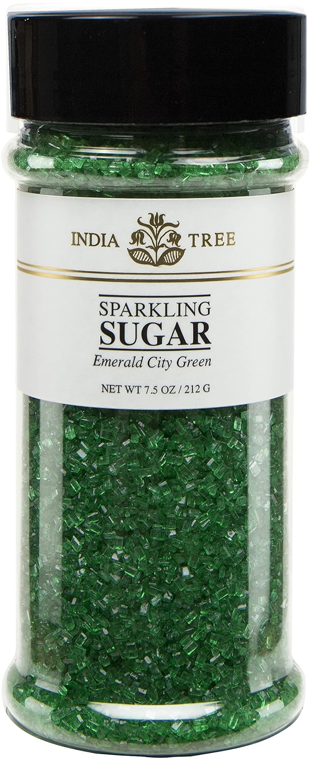 India Tree White Sparkling Sugar, 3.4 lb Canister | Large Grain Decorating Sugar for Baking, Beverages & Holiday Treats